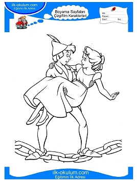 Çocuklar İçin Peter Pan Boyama Sayfaları 